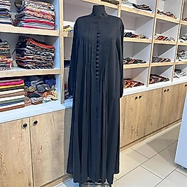 LEVİDOR Brit detaylı ferace Elbise