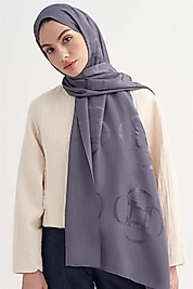 Aura Desen Rina Floş Jakar Şal Füme