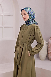 BELLİ ETNİK DESEN İPEK EŞARP 4222D (TWILL) LİLA - 59