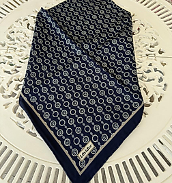 Levidor twill ipek eşarp  (lacivert)
