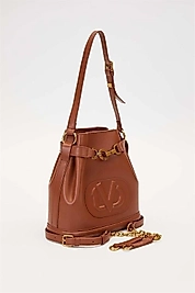 CAMEL BÜZGÜ DETAYLI OMUZ ÇANTASI