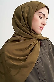 Aura Desen Rina Floş Jakar Şal Ceviz