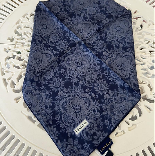 Levidor Twill ipek Eşarp (Lacivert)
