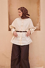 BELLİ MONOGRAM DESEN İPEK EŞARP 4102D twill