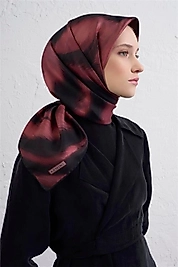 Armine Leopar Desenli Saf İpek Twill Eşarp