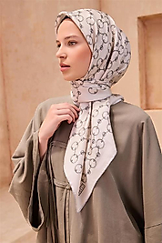 BELLİ KLASIK DESEN İPEK EŞARP 4109D TWILL