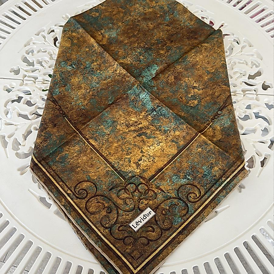 Levidor çok renkli Twill ipek eşarp
