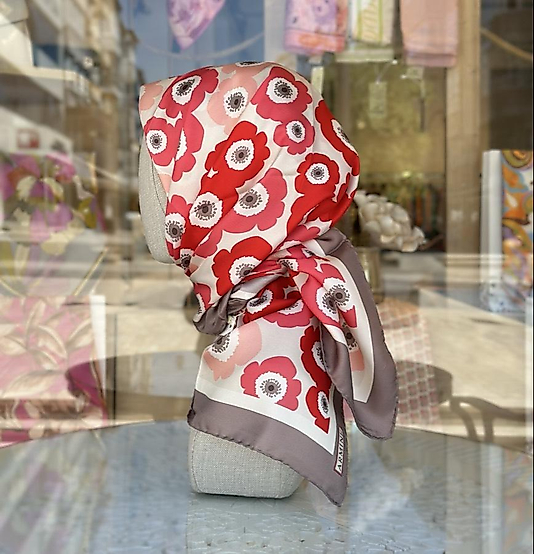 Armine nostalji twill ipek eşarp